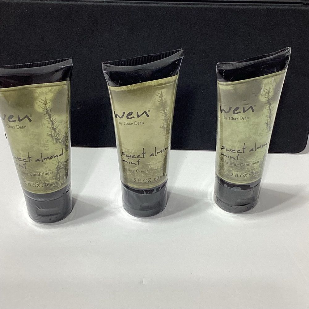 WEN By Chaz Dean Sweet Almond Mint Lot B Styling Creme Cleansing Conditioner New